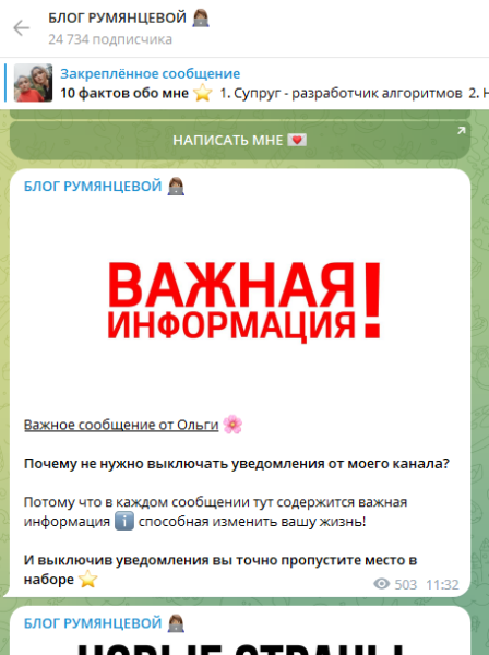 ТГ «Удаленная работа» («Блог Румянцевой», «Онлайн работа / Гарантия»), отзывы о бизнес тренере olga_blogger77